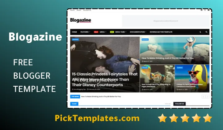 Blogazine Blogger Template