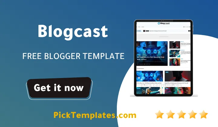 Blogcast Blogger Template Free