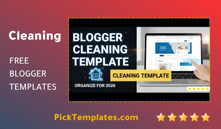 Free Blogger Cleaning Template