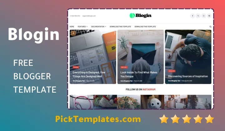Blogin Blogger Template