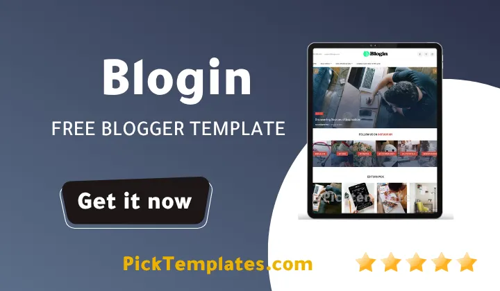 Blogin Blogger Template 2026