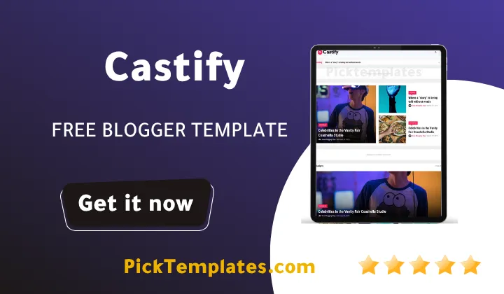 Castify Blogger Template 2026