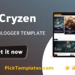 Cryzen Blogger Template 2026