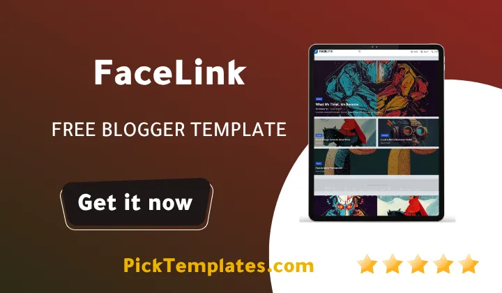 Facelink Blogger Template 2026