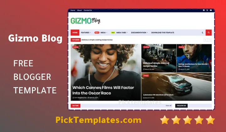 Gizmo Blog Blogger Template