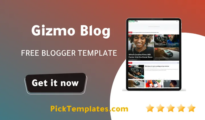 Gizmo Blog Blogger Template 2026