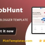 JobHunt blogger template 2026