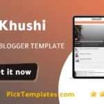 Khushi Blogger Template 2026
