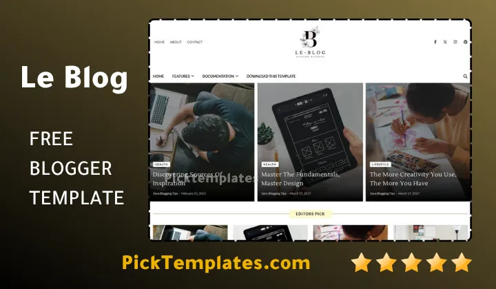 Le Blog Blogger Template