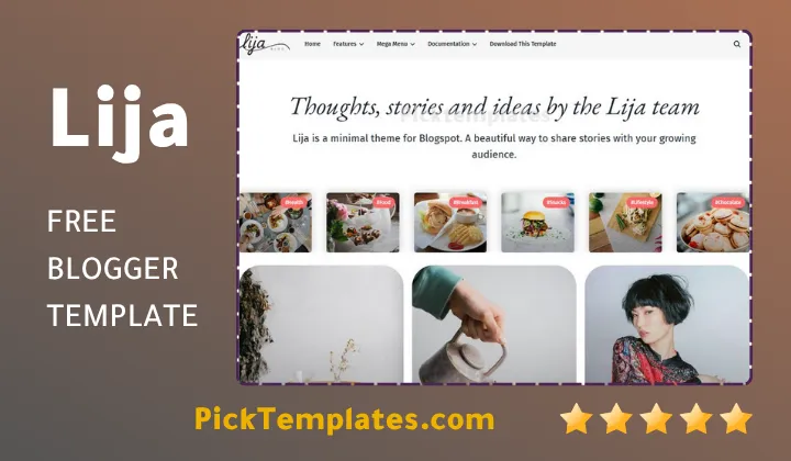 Lija Blogger Template