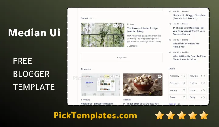 Median UI Blogger Template