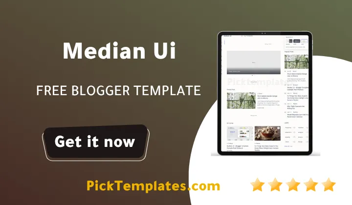 Median UI Blogger Template 2026
