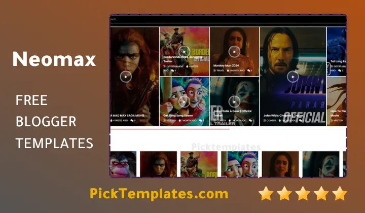 Neomax Blogger Template 2026