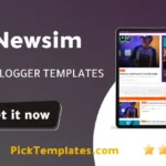Free Newsim Blogger Template