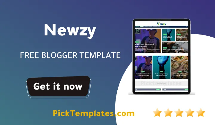 Newzy Blogger Template 2026