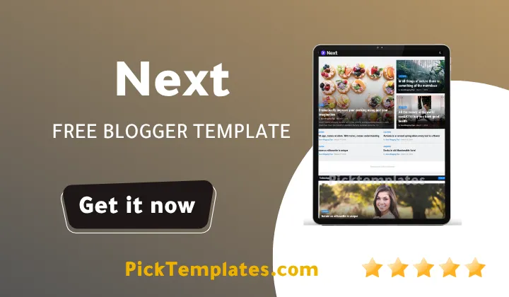 Next Blogger Template 2026