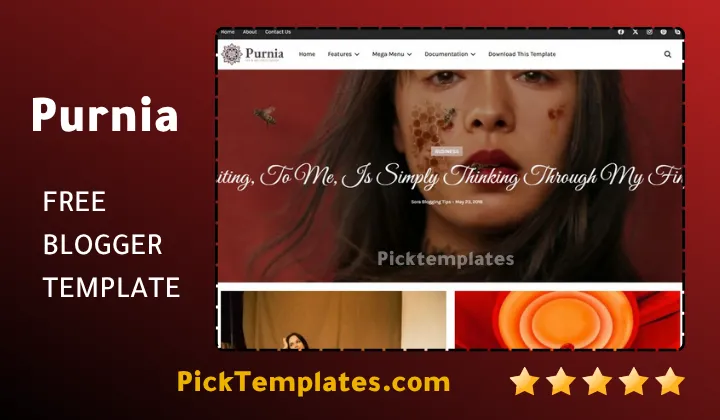 Purnia Blogger Template