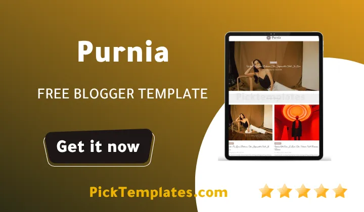 Purnia Blogger Template 2026