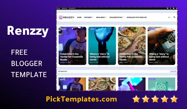 Renzzy Blogger Template