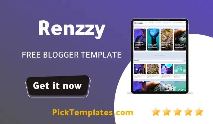 Renzzy Blogger Template 2026