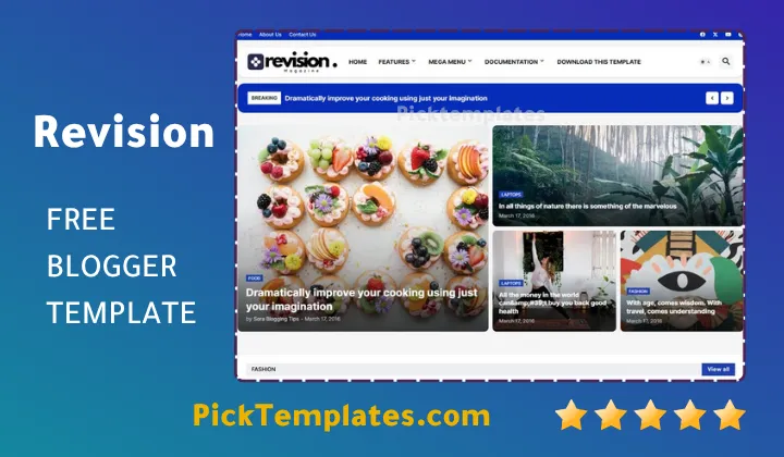 Revision Blogger Template
