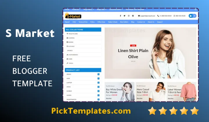 S Market Blogger Template