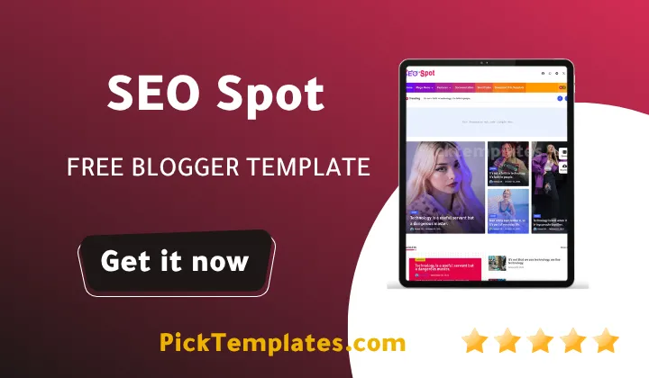 SEO Spot Blogger Template 2026