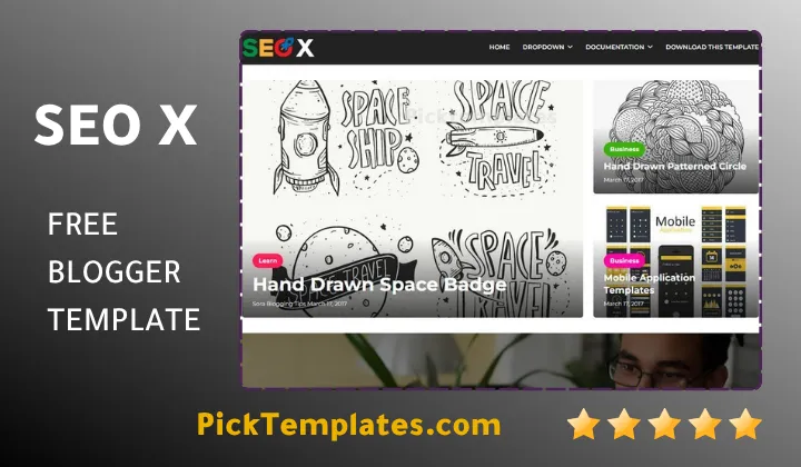 SEO X Blogger Template