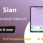 Sian Blogger Template 2026