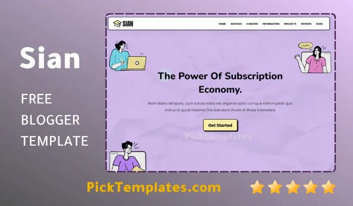 Sian Blogger Template