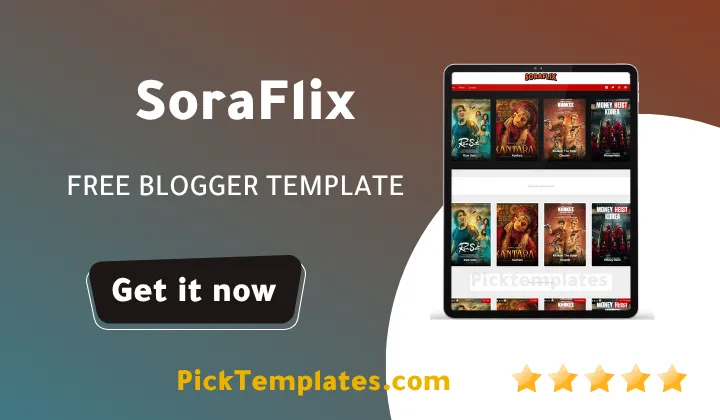 SoraFlix Blogger Template