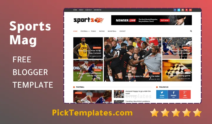 SportsMag Blogger Template