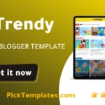 Trendy Magazine Blogger Template 2026