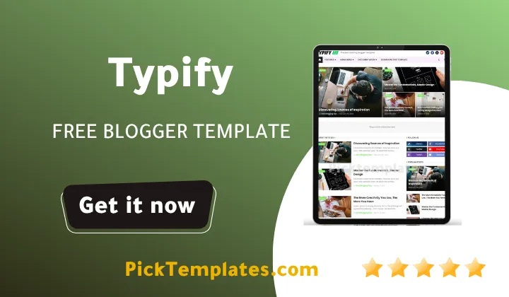 Typify Blogger Template 2026