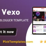 Vexo Blogger Template 2026