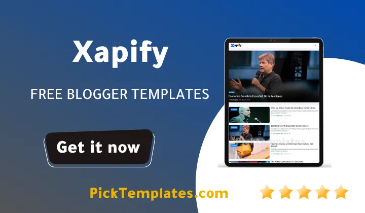 Xapify Blogger Template 2026
