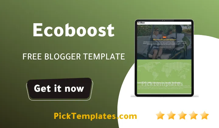 EcoBoost Blogger Template 2026