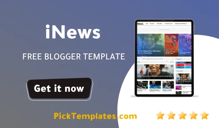 iNews Blogger Template 2026