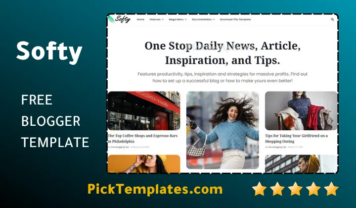 Softy Blogger Template