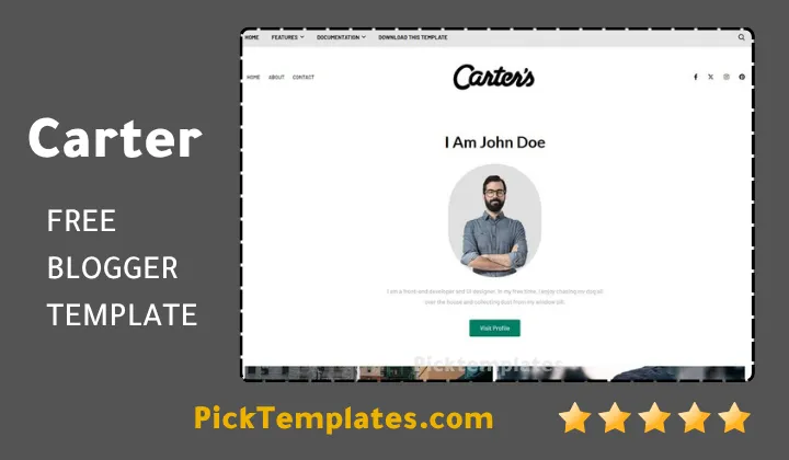 Carter Blogger Template