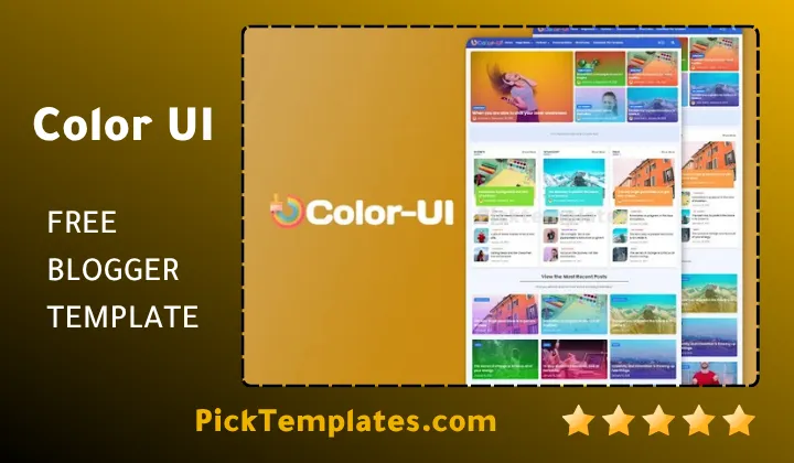 Color UI Blogger Template