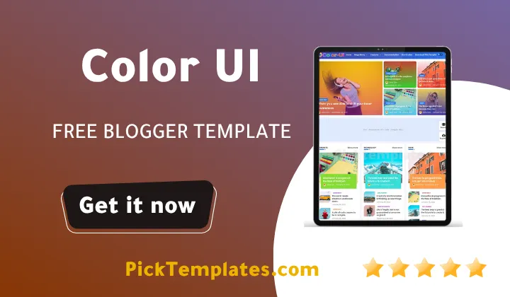 Color UI Blogger Template 2026