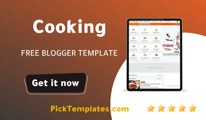 Cooking Blogger Template 2026