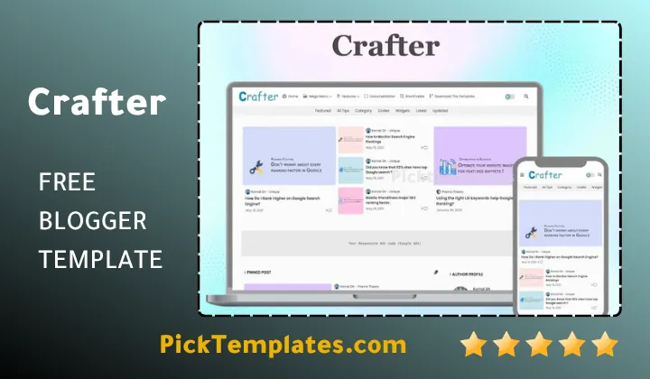 Crafter Blogger Template