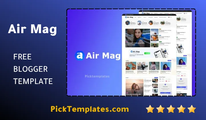 Air Mag Blogger Template