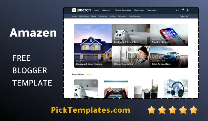 Amazen Blogger Template