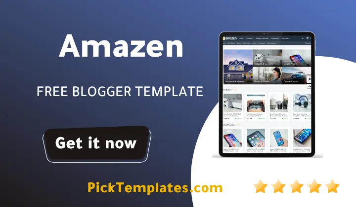 Amazen Blogger Template 2026