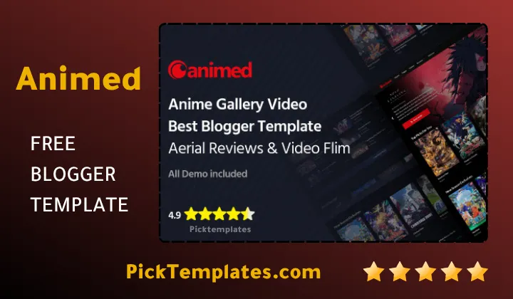 Animed blogger template