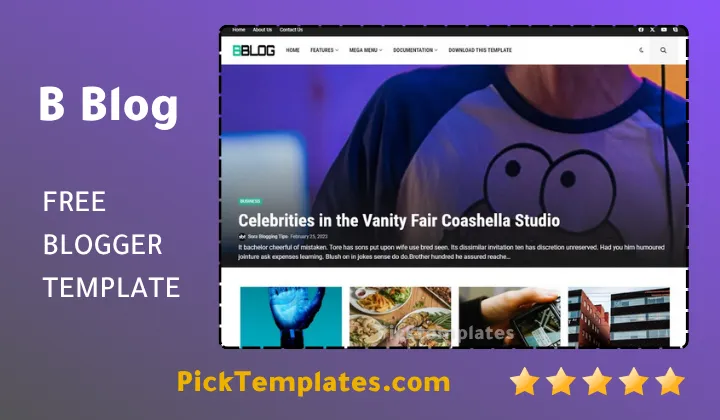 B-Blog Blogger Template