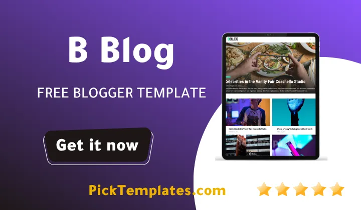 B-Blog Blogger Template 2026